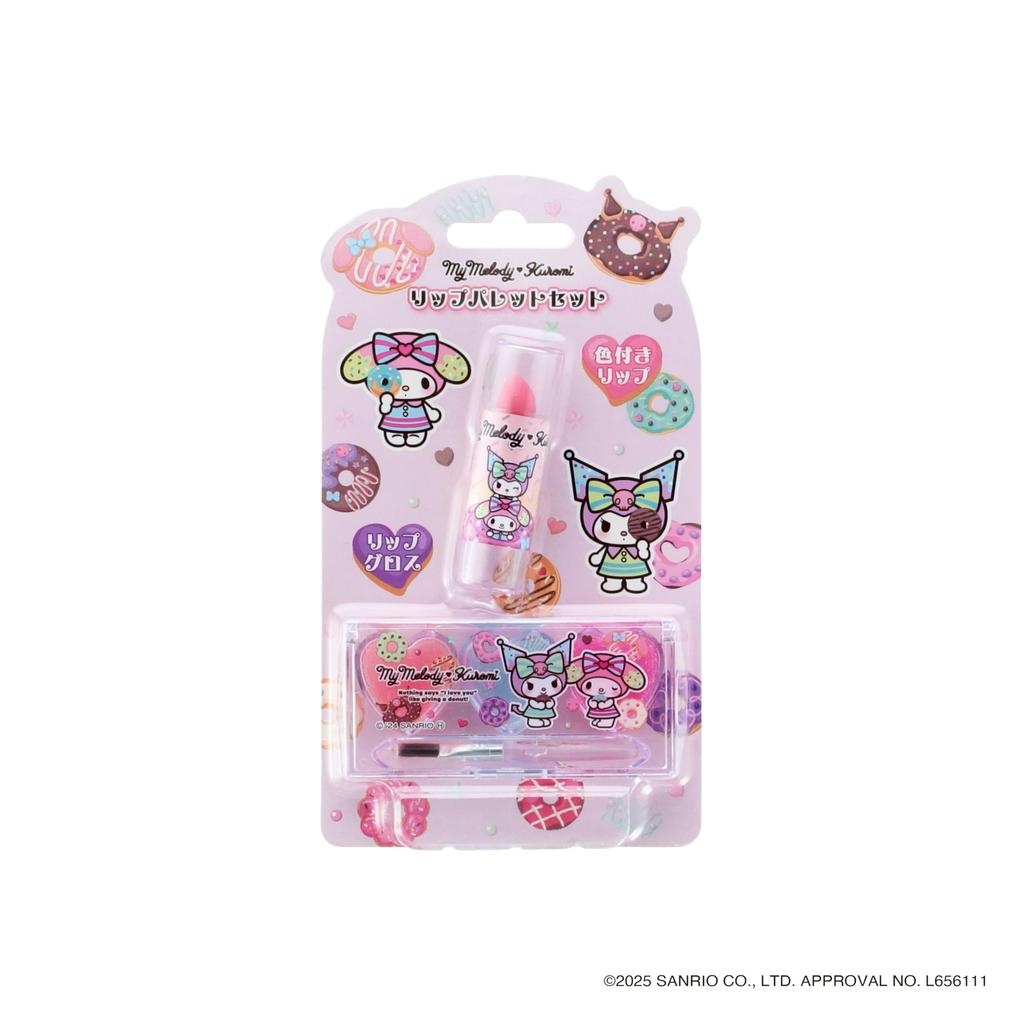 Race Sanrio Lip Palette Set, My Melody Kuromi DD, Ages 6 and Up, Cosmetics, Accessory 900067