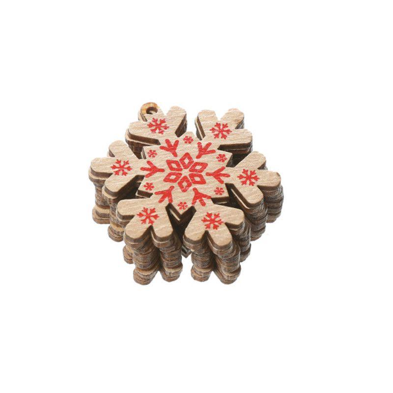 10pcs Christmas 5cm Tree Wooden Decor Xmas Home Hanging Ornaments Pendants Gift