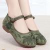 Wiosenne letnie damskie retro haftowane baletki damskie casualowe słodkie antypoślizgowe płaskie buty konopne