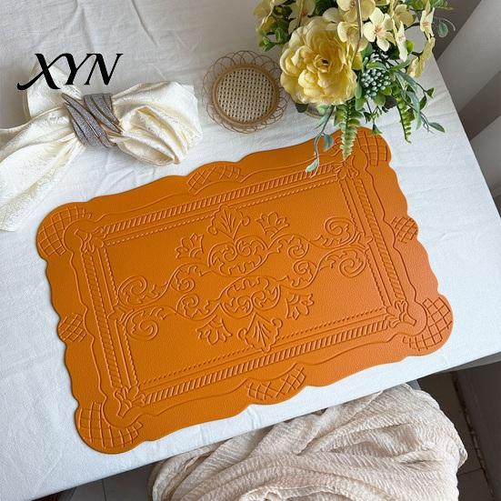 Waterproof Placemat Placemat, Heat Resistant Dinner Table Mats, Non-Slip Non-slip Embossed Decorative Kitchen for Dining Thermal Insulation