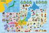 Beverly Educational Jigsaw Puzzle: Map of Japan's Specialties, 150 Large Pieces (150L-002)
