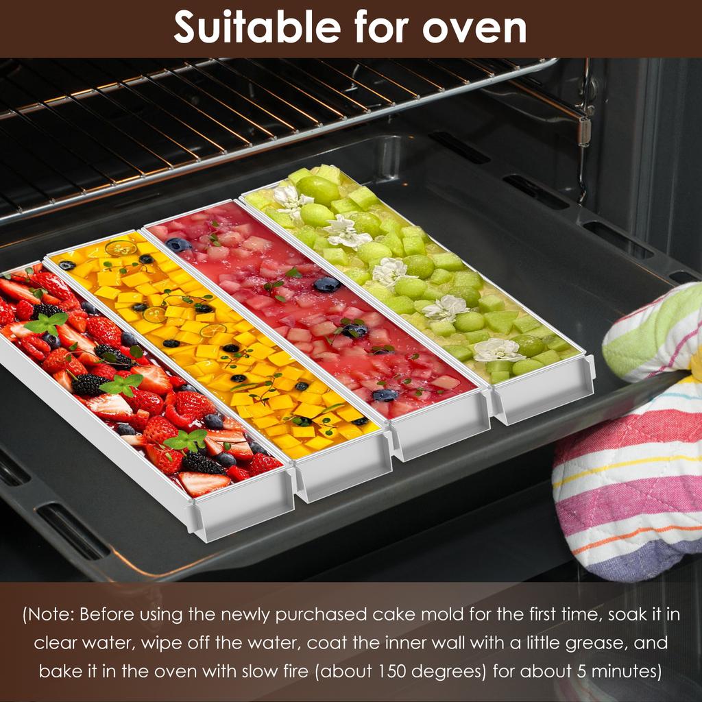 1/6Pcs Cake Pan Nonstick Tiramisu Pan Aluminum Alloy Multi-function Cake Baking Tray Dessert Making Molds for Baking Accessories