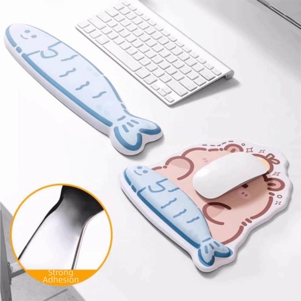 Creative Cartoon Mouse Pad Soft Keyboard Pad Cute Wristband Mouse Mat  Computer Accessories