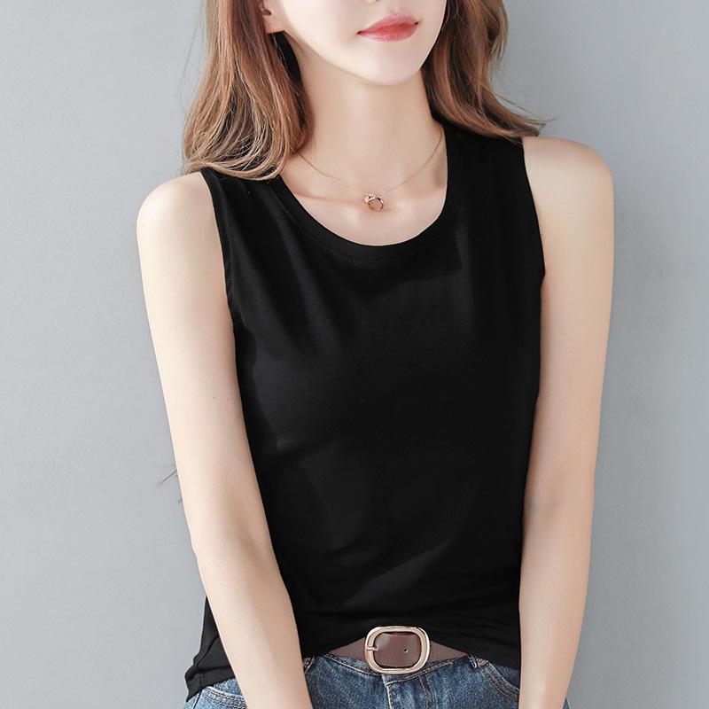 Women's Trendy Loose Spaghetti Strap Cotton Vest – Sleeveless Summer Outerwear Sports Top