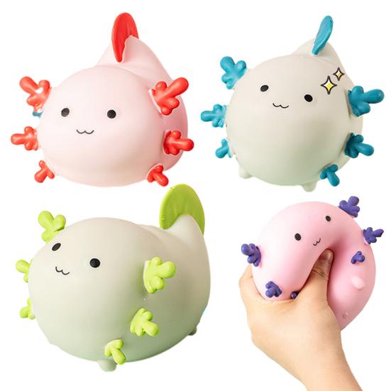 Mini Salamander Stress Ball Slow Rebound Salamander Shape Anxiety Relief Toy Decompression Animal Fidget Toy