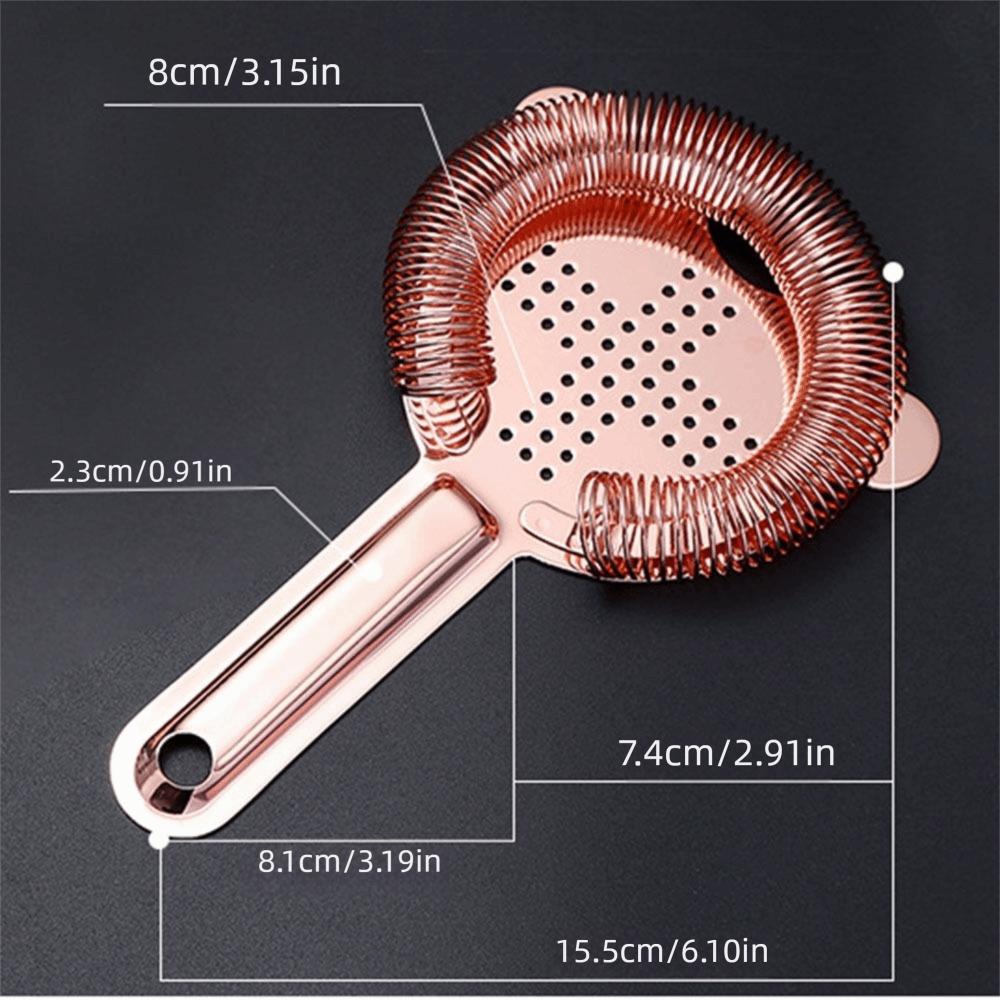 Cross Shape Bar Strainer Removable Spring Bar Tool Ice Separator Cocktail Strainer  Coffee