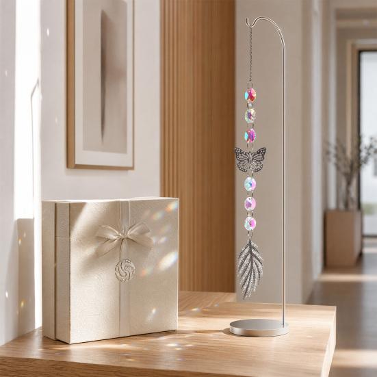 Colorful Crystal Suncatcher Hanging Sun Catcher for Windows Healing Crystal Decor for Home