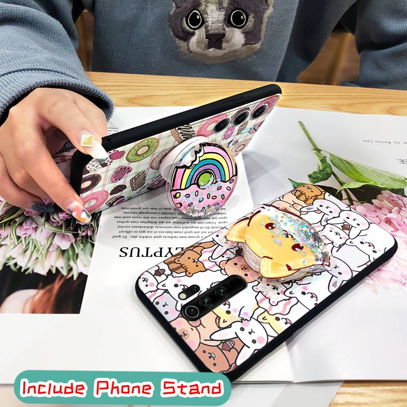 Cartoon Durable Phone Case For Tecno Camon40 4G/CM5 Waterproof Back Cover Soft Case Skin feel silicone Glitter Quicksand