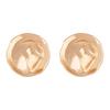 Light Luxury Exquisite Retro Alloy Irregular Geometric Concave-convex Surface Button Stud Earrings Elegant Banquet Women's Models