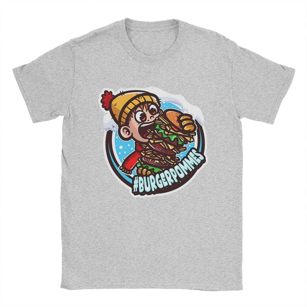 Burgerpommes LukasBS ICrimax Merch Shirts Men Women Vintage Cotton Printed Clothes