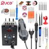 JCD 858D Digital Dual Display Desoldering Station with Hot Air Gun & Smart Temp Control Soldering Iron Kit