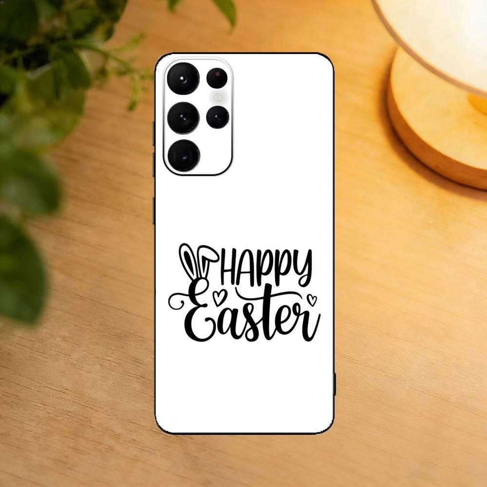 

H-Happy Easter To You Phone Case For Samsung S25,24,23,22,30,21,10,9,Ultra,Plus,Lite Soft Black Case Samsung S20ULTRA5G