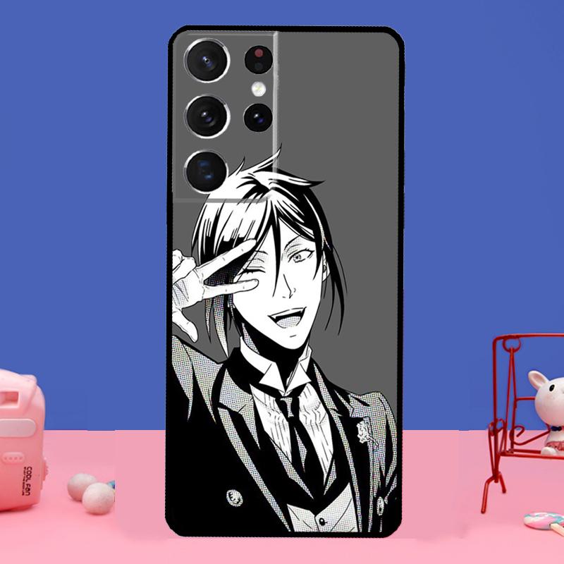 Sebastian Black Butler Kuroshitsuji For Samsung Galaxy S20 FE S21 Ultra Note 20 S8 S9 S10 Note 10 Plus S22 Ultra Case Cover
