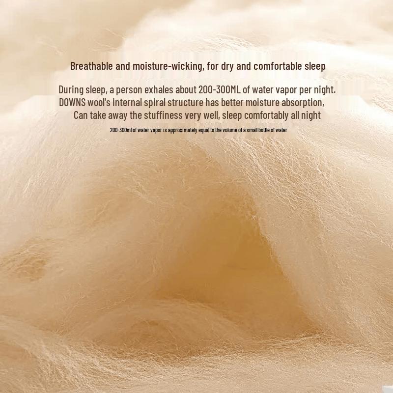 Mercury Home Textiles Deep Sleep Australian Wool Quilt