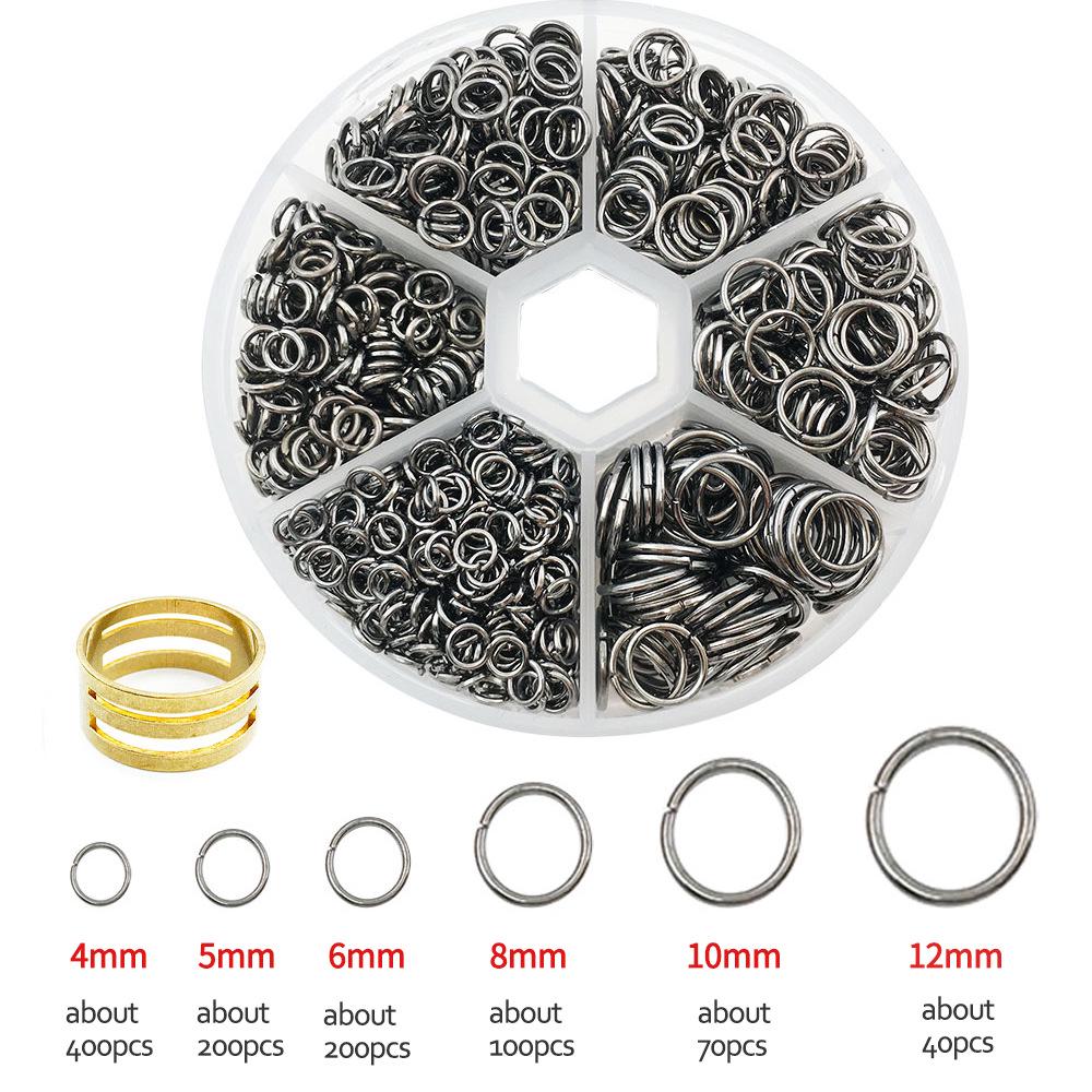 1010-Piece Multi-color Open Jump Rings for DIY Jewelry Making - Iron Rings Set for Handmade Necklaces and Pendants
