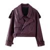 2024 Autumn/Winter Women's Fashion Motorcycle Leather Jacket