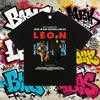 2025 Sommer Klassischer Film Leon Der Profi Herren Damen Vintage T-Shirts Herren Hip Hop Gothic Rock Baumwolle Bedrucktes T-Shirt