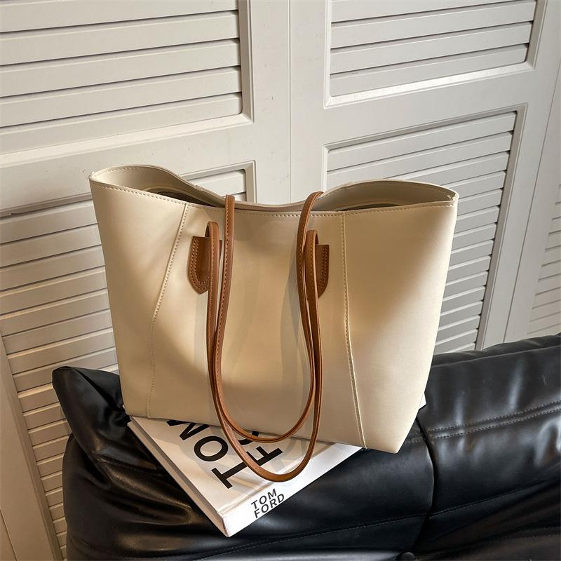 Tote bag new texture large capacity bag trendy shoulder bag women's fashion versatile underarm bag women's bag