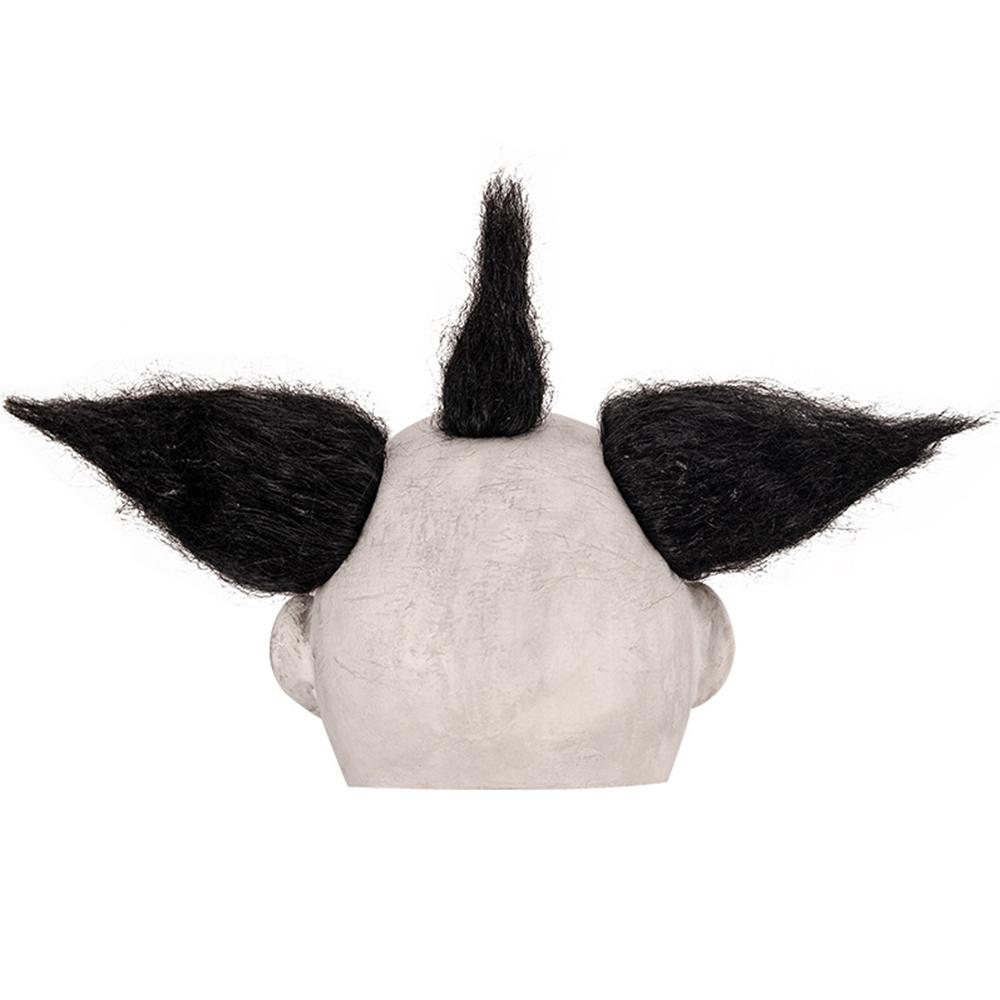 Scary Demon Clown Mask with Hair For Halloween Cosplay Props Costume Party Gift