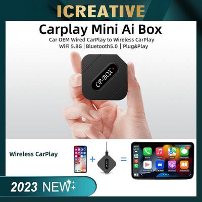 Mini AI Box USB Plug and Play For Carplay AI Box Car OEM Wired CarPlay To Wireless CarPlay Fast Connect Smart Only For iPhone