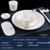 Ensemble de vaisselle de luxe en porcelaine d'os chinoise