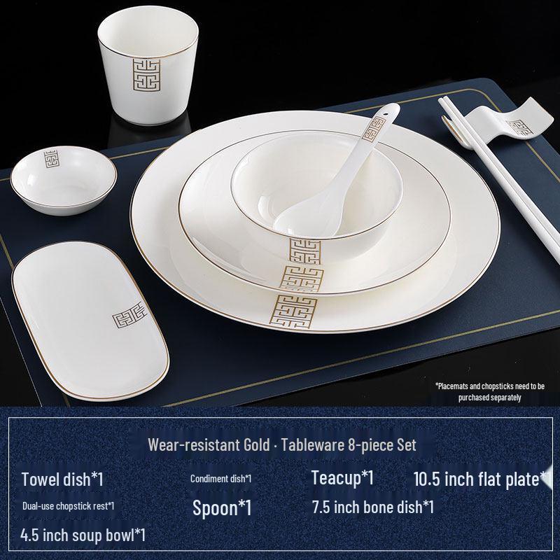 Luxury Chinese Bone China Tableware Set
