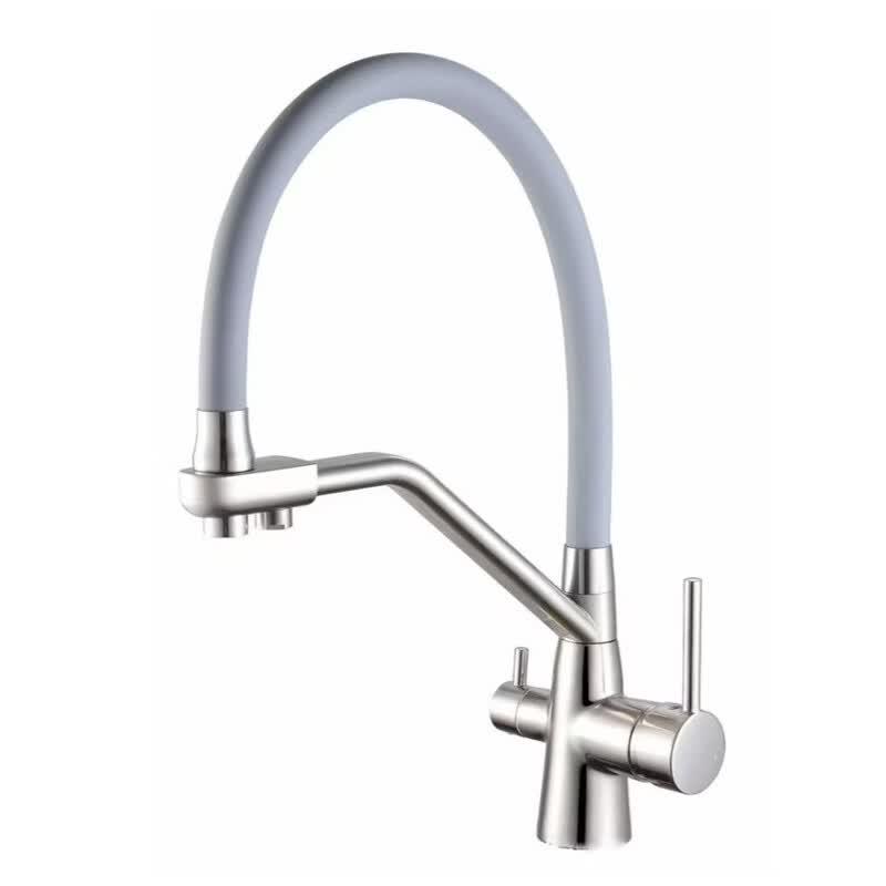 TLXT Kitchen Wall-mounted Hot/Cold Swivel Faucet