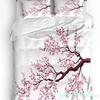 Japanese Style Cherry Blossoms Pink Bedding Set 3pcs Duvet Cover Pillowcase Kids Adult Quilt Cover Double Bed Set Home Textile