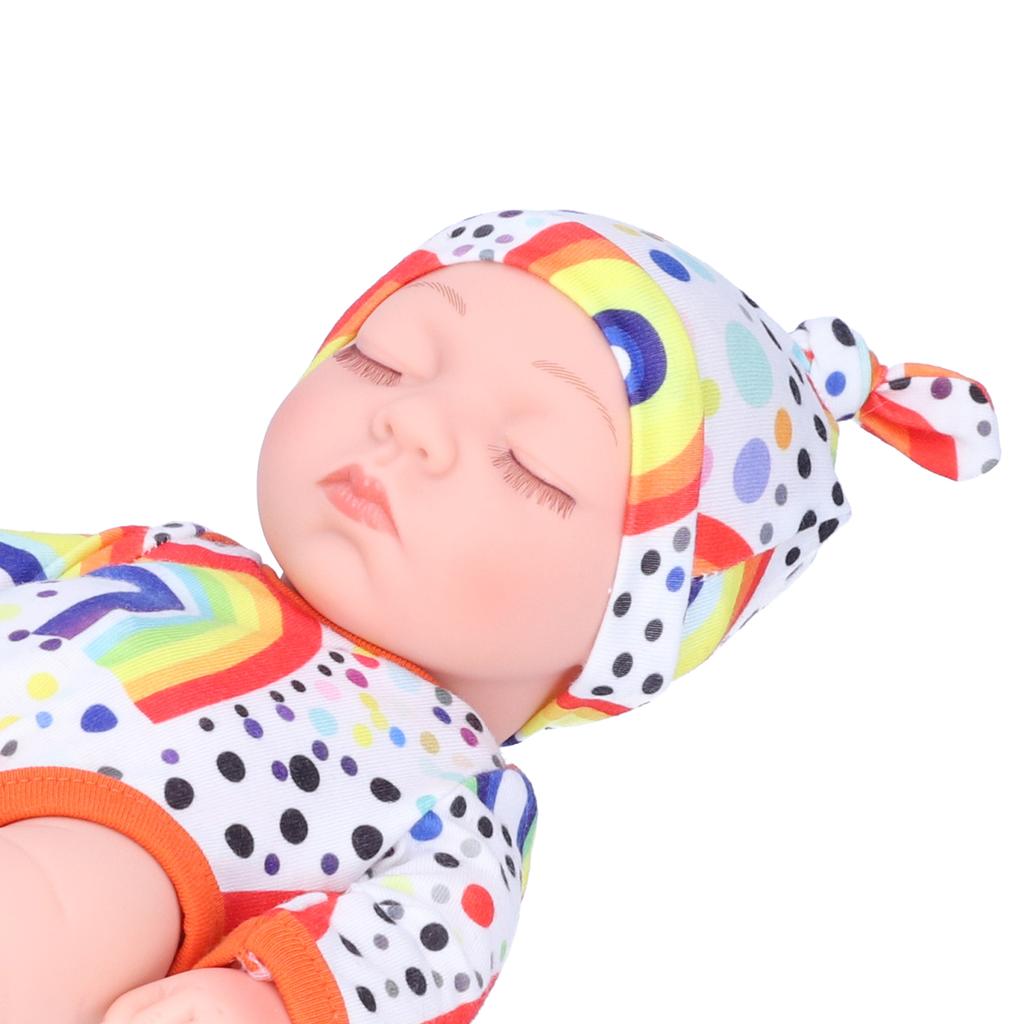 Simulated Cute Doll Baby Doll Kid Birthday Gift with Colorful Clothes 25cm
