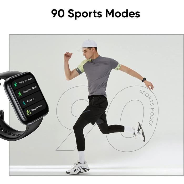 Montre connectée - Realme - Watch 2 Pro - Écran 1,75'' - Autonomie 14 jours - IP68 - Noir