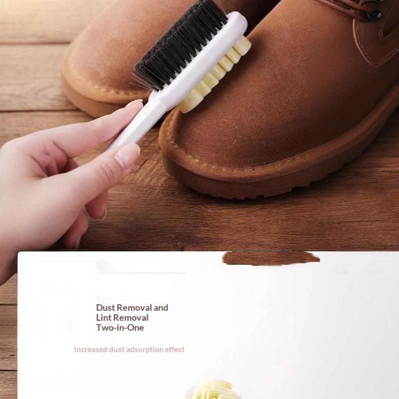 Portable Double Sided Cleaning Brush Multi-Functional Long Handle Shoes Brush Convenient Washing Brush Household