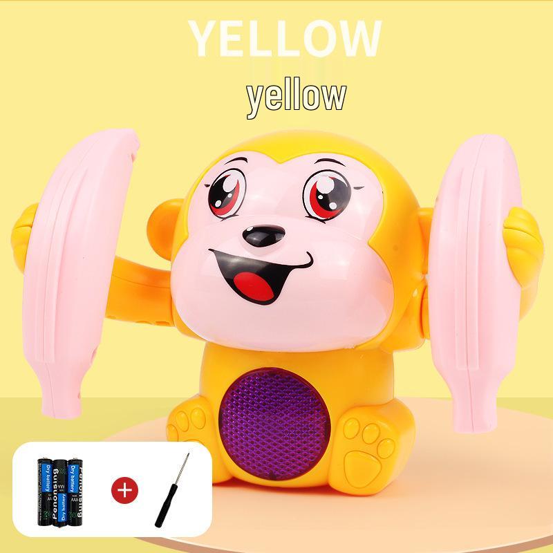 Electric Rolling Monkey Toy with Lights & Music for Early Childhood Education