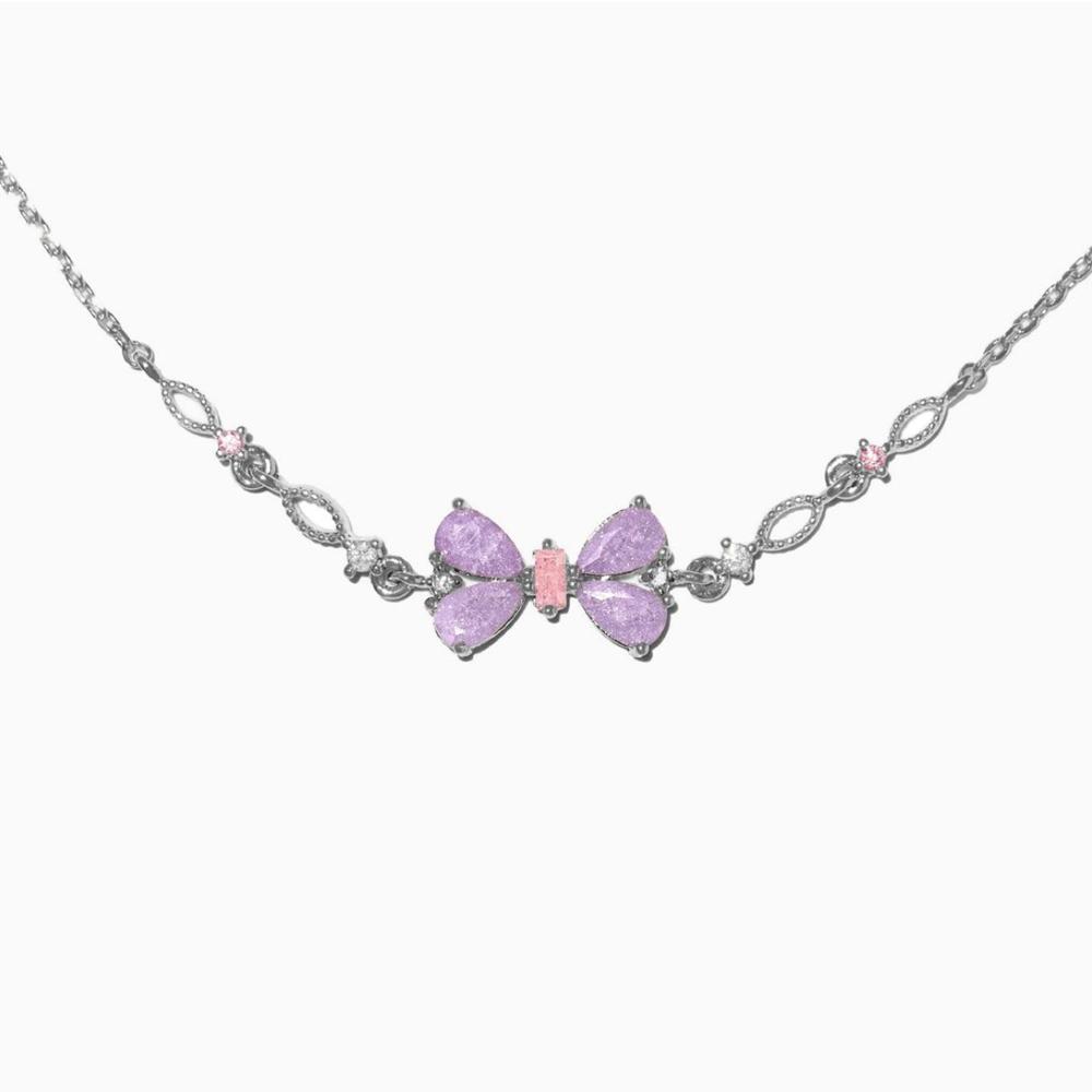 Nuovo Bracciale alla Moda Y2K Raffinato Rosa Dolce Zircone Fiocco Cuore d'Amore Catena per Donne Ragazze Festa Regalo di Compleanno Gioielli