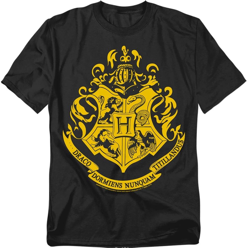 Harry Potter Hogwarts Crest Licensed Adult T-Shirt XS