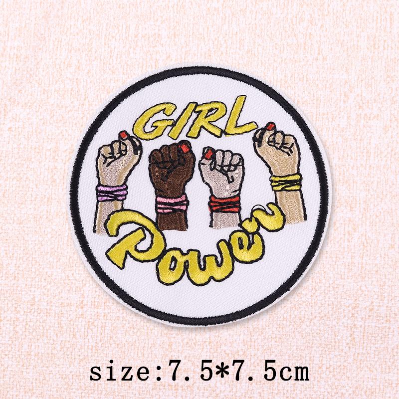 Black Girl Embroidery Patch Iron On Patches For Clothing Black Girl Magic Patches On Clothes DIY Sewing Ironing Patch Applique