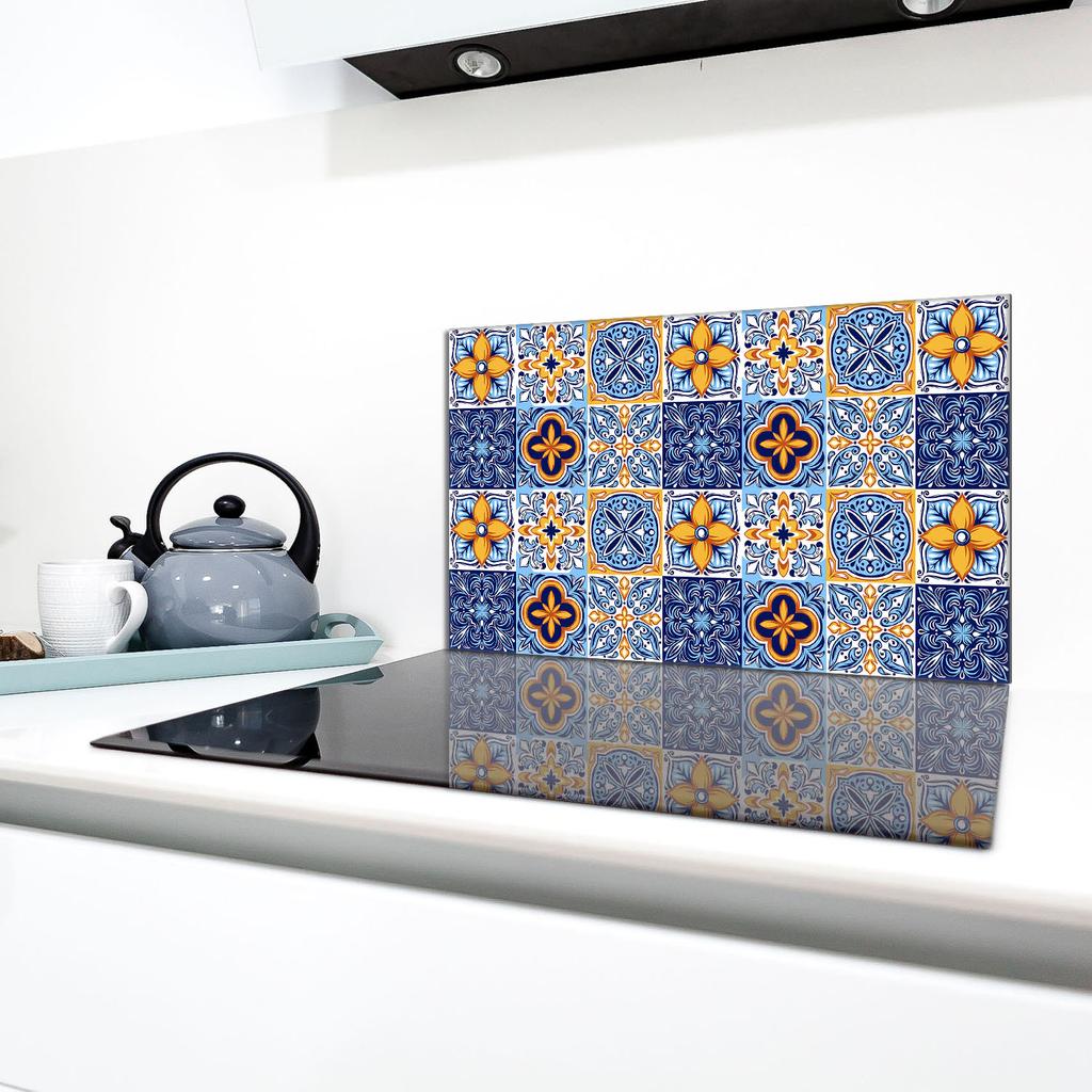 Glas-Herdplattenschutz 90x52 Mosaik