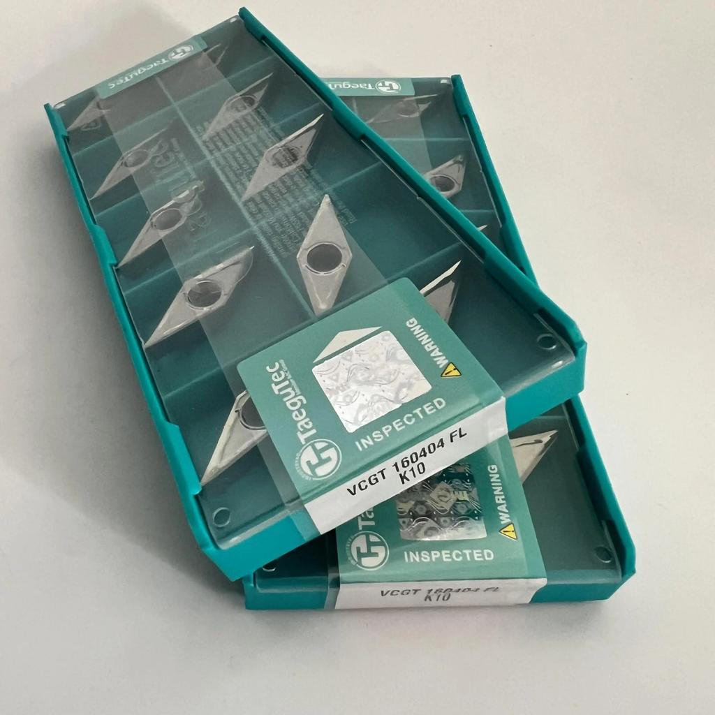 TaeguTec / VCGT160404FL K10 /Original genuine CNC alloy blade 10 PCS