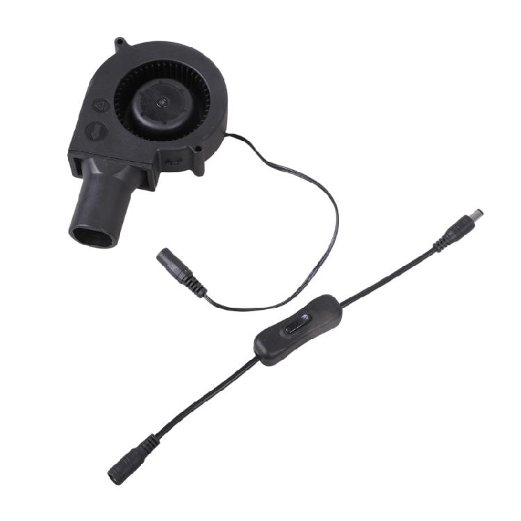 BBQ Air Blower Fan 12V 5000RPM 97x33mm Centrifugal Fan with Switching for Camping Outdoor Quick Charcoal Starter Picnics