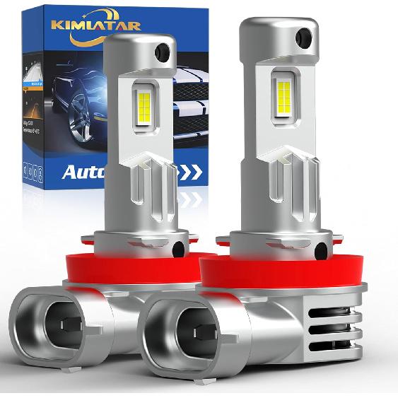Latest H11 Light Bulb,Upgraded 900% Super Bright With Fan Cooling,60000LM Brightness, Real 1:1 Halogen Size,Plug And Play 10-Year Lifespan,