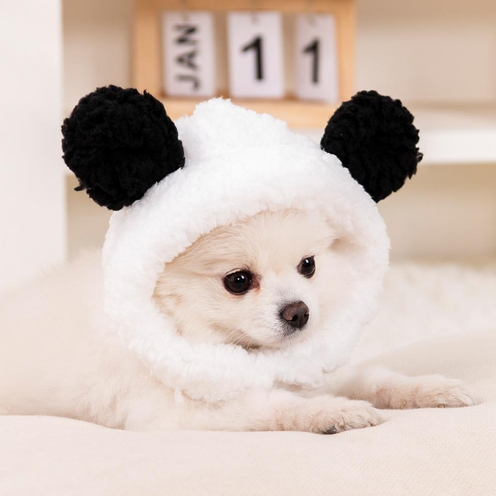 Pet Costume Cap with Ears  Shape Hat Party Cosplay Dress Accessories for Cats and Small Sized Dogs