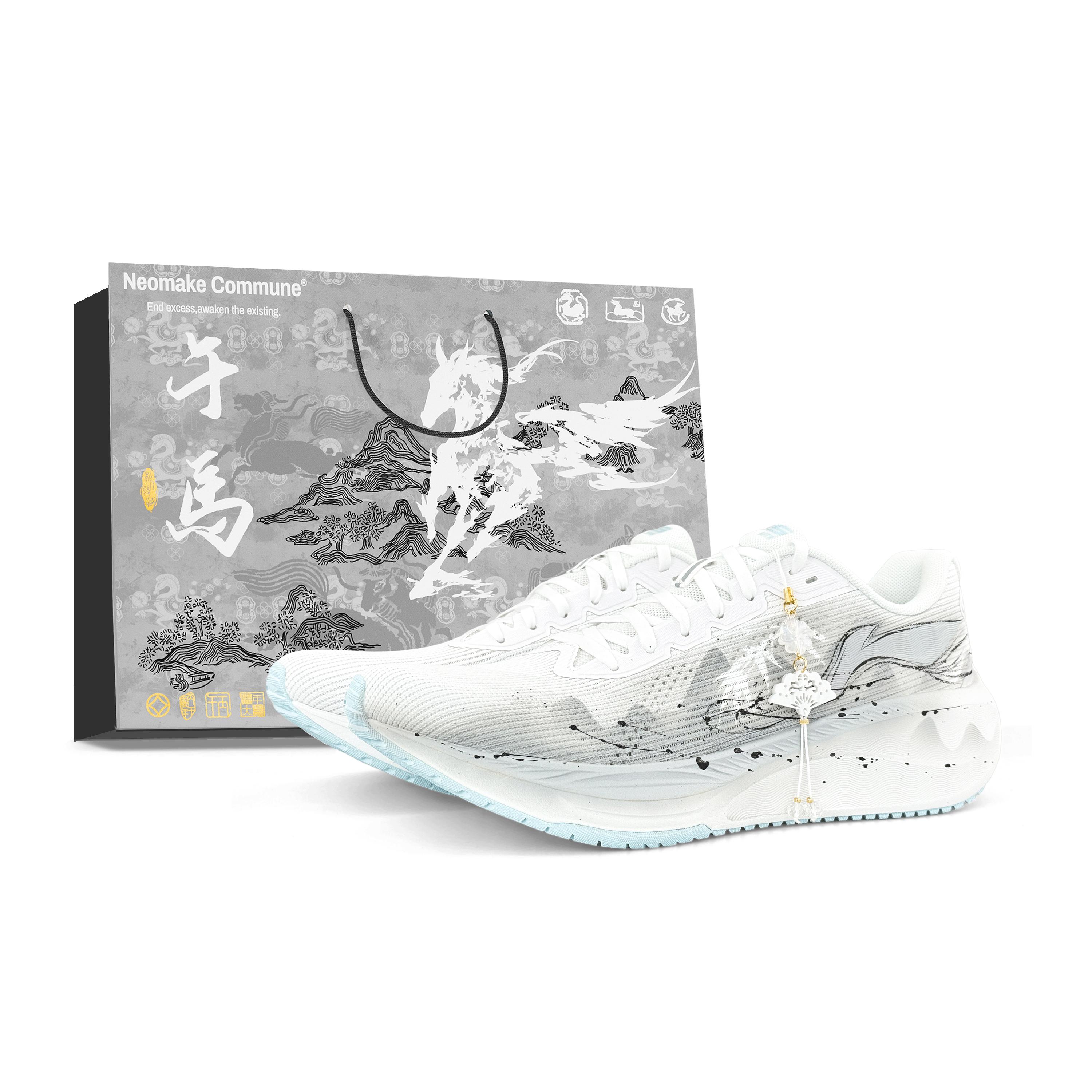 Li Ning Wuyue Амортизирующие Низкие Беговые Кроссовки Мужские Белые ARSU009-7(Team537-LD) 40