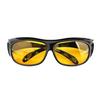 Night Vision Glasses Fit Over Prescription Glasses Driving Glasses Polarized Anti-glare Yellow Tinted Glasses for Women Men