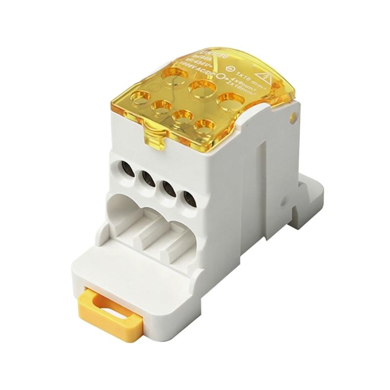 Plastic Junction Box Terminal Block Multi Outlet Terminal Block Rail Splitter Box For Electrical Installations
