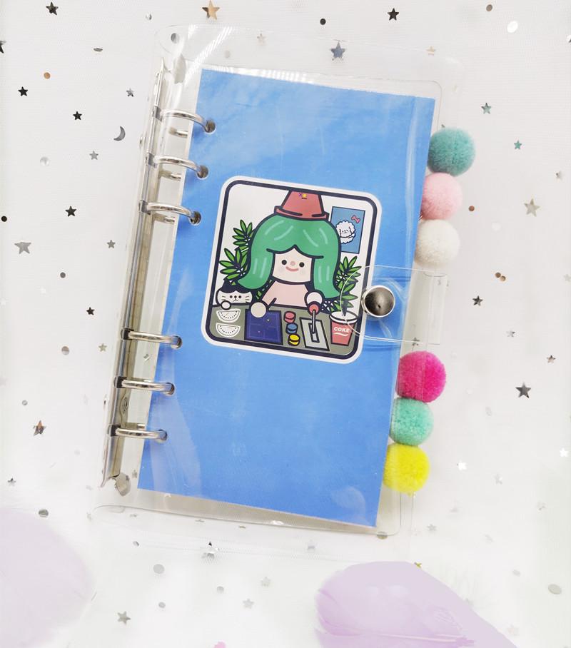 Wangdins Korean Heart-Inspired Transparent Planner Set