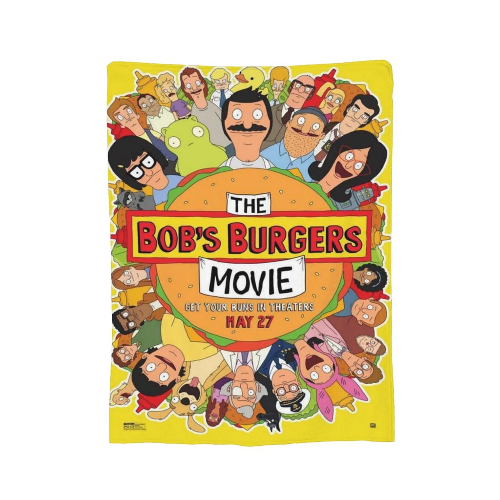 Gemütliche Bobs Lustige B-Burger Decke Merch Heimdeko Überwurfdecken Ultra-Weiches Fleece für Reisen