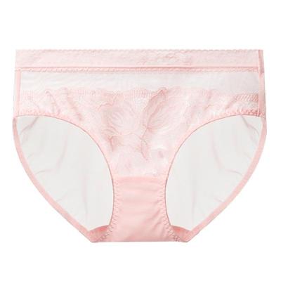 Shuya Women's Lace Mesh Breathable Mid-Waist Briefs