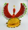 25CM Ho-Oh Red Orange Mythical Phoenix Plush Doll with Standable Wings