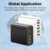3.1A Multi-Port Mobile Charger: 2 Type-C PD + 4 USB Travel Charging Head