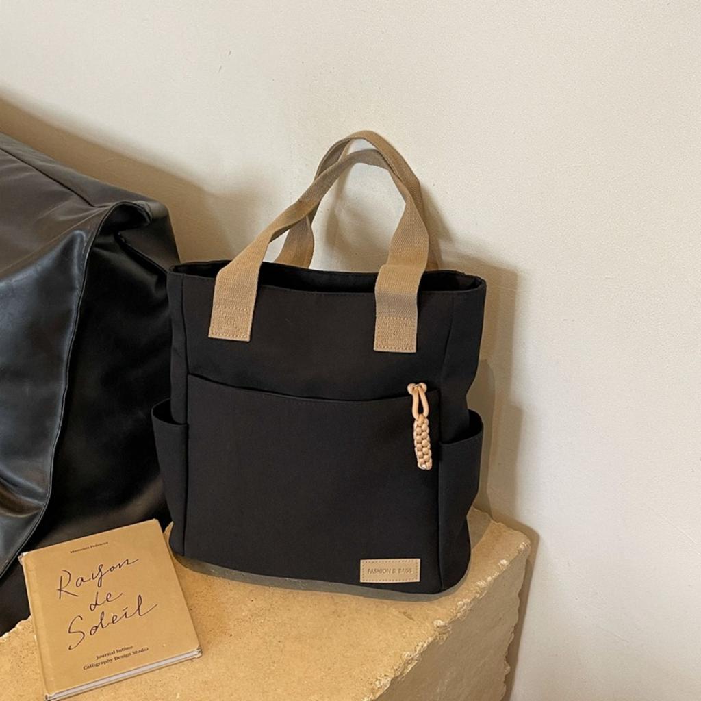 Neformální taška přes rameno, Dámská taška přes rameno s velkou kapacitou, Japonská plátěná taška, Studentská taška do třídy, Dámská všestranná taška pod paži