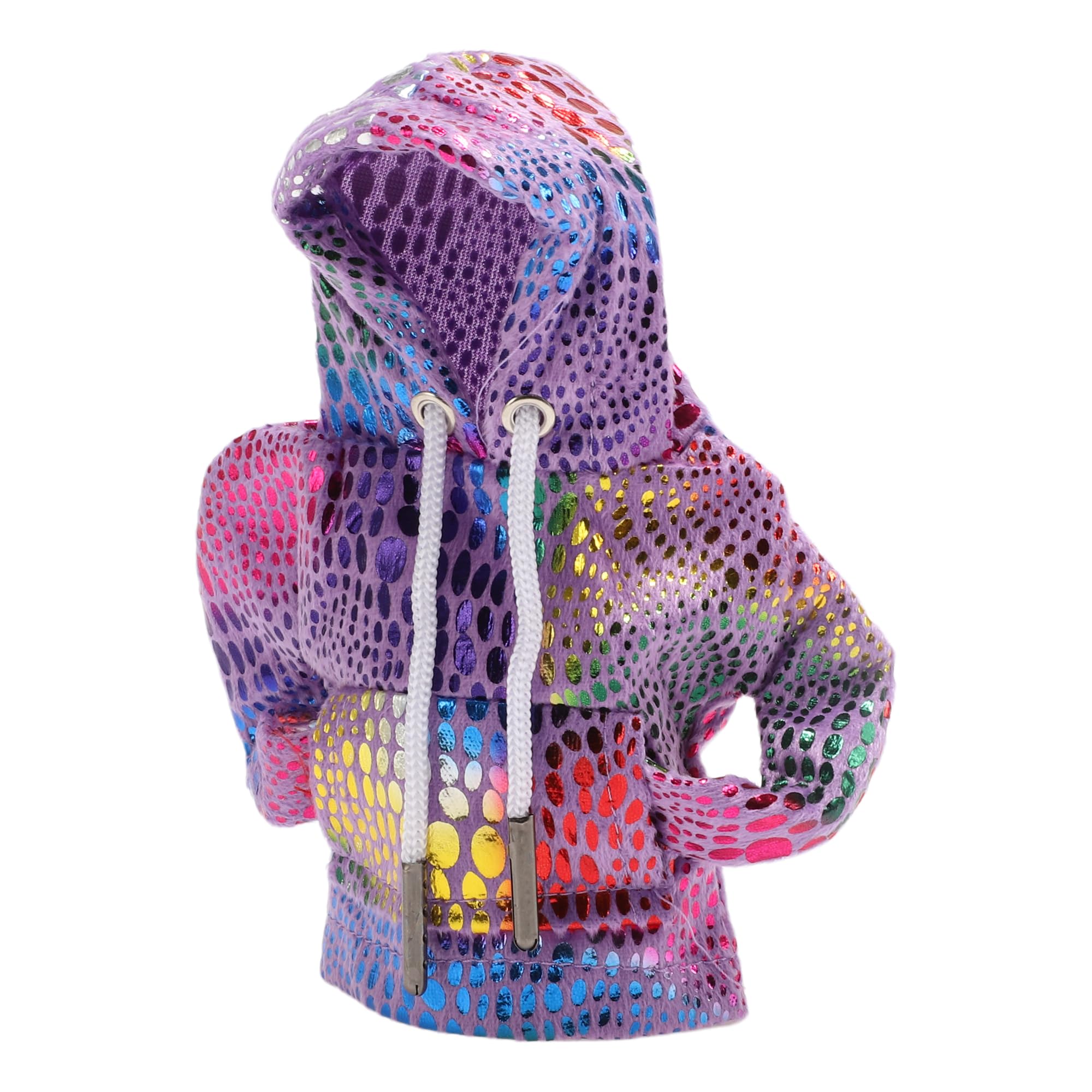 ABSOPRO Universal Shift Knob Reflective Pattern Gear Stick Shifter Lever Knob Hoodie for Purple Cover, Hoodie, Car, RV, Truck, SUV, Fabric,